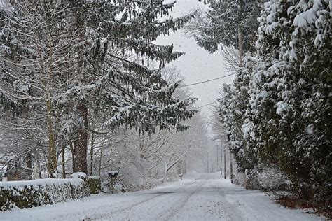 Snowy New England Street Snow Photography Snow Print Snow - Etsy