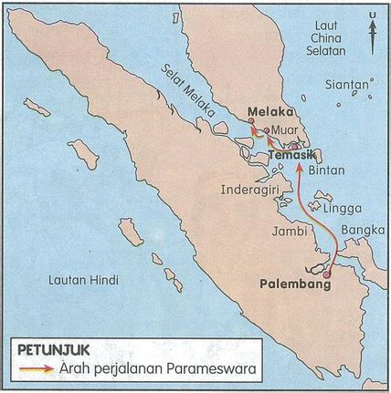 Peta Lokasi Perjalanan Parameswara Dari Palembang Ke Melaka / Sejarah melaka bermula dengan ...