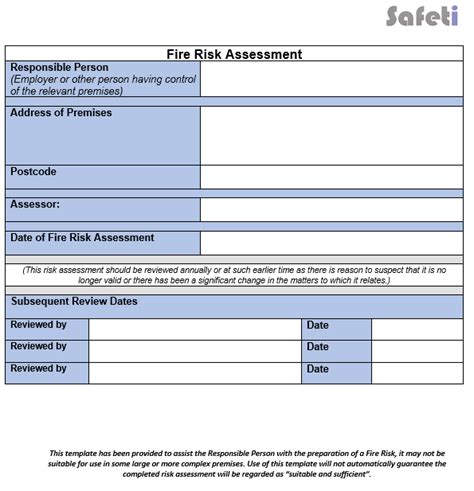 Fire Risk Assessment Template | Free Download + Training