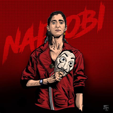 ArtStation - Nairobi Money Heist Vector Art