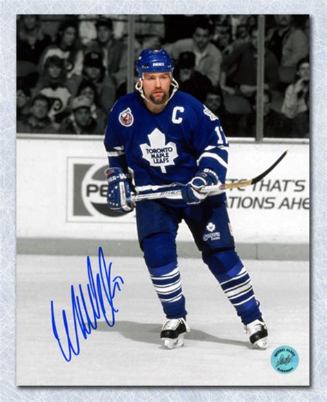 Wendel Clark Toronto Maple Leafs Autographed Captain Spotlight Metallic ...