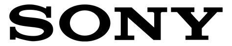 Sony logo PNG transparent image download, size: 6000x1200px