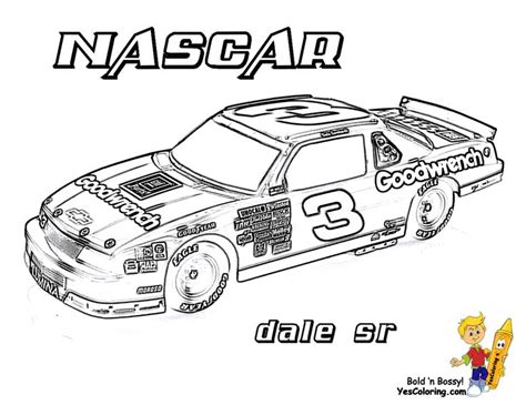 Full Force Race Car Coloring Pages Free NASCAR in 2022 | Race car ...