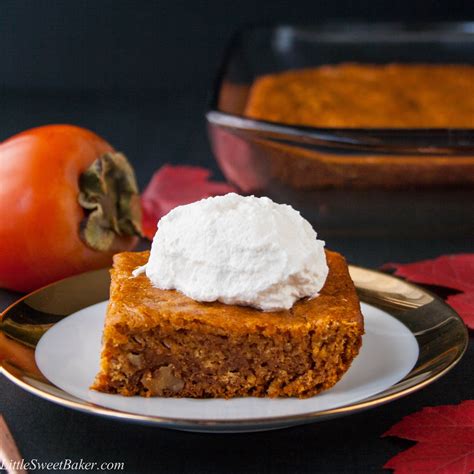 Persimmon Pudding (Recipe + Video) - Little Sweet Baker | Recipe ...