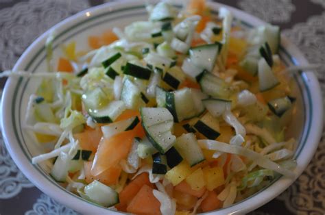 Life in my Kitchen...and beyond: #1, 037: Honey Melon Slaw