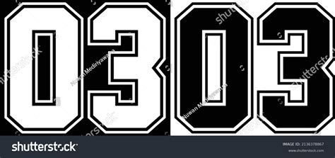 Jersey Number 3 Sport Sign Stock Vector (Royalty Free) 2136378867 | Shutterstock