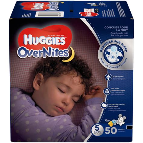 Huggies OverNites Diapers, Size 5, 50 Diapers - Walmart.com - Walmart.com