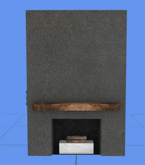 Hel Studio Concrete Fireplace with Wood Mantle | Wood mantle, Wood ...