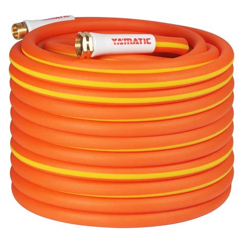 YAMATIC Heavy Duty, Lightweight Garden Hose, 5/8 in x 100 ft, Drinking ...