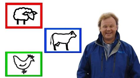 Watch a clip of Justin and learn the Makaton signs for sheep, cow and ...