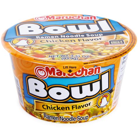 maruchan® bowl chicken flavor ramen noodle soup 3.31oz | let go & have fun