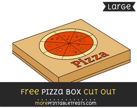 Pizza Box Cut Out – Large