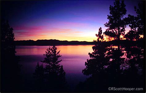 Lake Tahoe Sunset photos from R. Scott Hooper