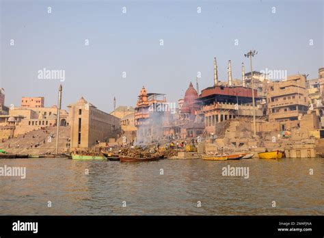 Varanasi, Uttar Pradesh, India - Nov 2022: Varanasi city with ancient architecture. View of the ...