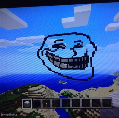 TROLL FACE (Pixel art) | Minecraft Amino