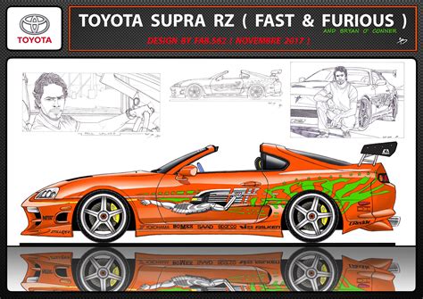 toyota supra fast and furious paul walker bryan oconner tuning modified cars Toyota Supra Mk4 ...