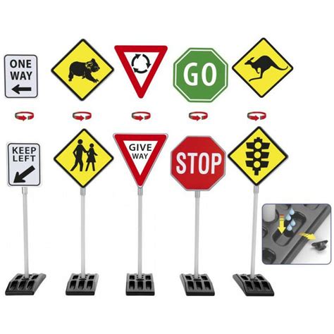 Australian Traffic Signs 5pk - Theo Klein