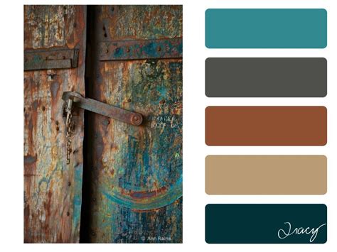 rusted door by ©ann raine colour palette | Rustic color palettes, Rustic color schemes, Color ...