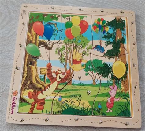 PUZZLE HOLZ LEGEPUZZLE 6 teile Tigger und Winnie Pooh von Eichhorn EUR ...