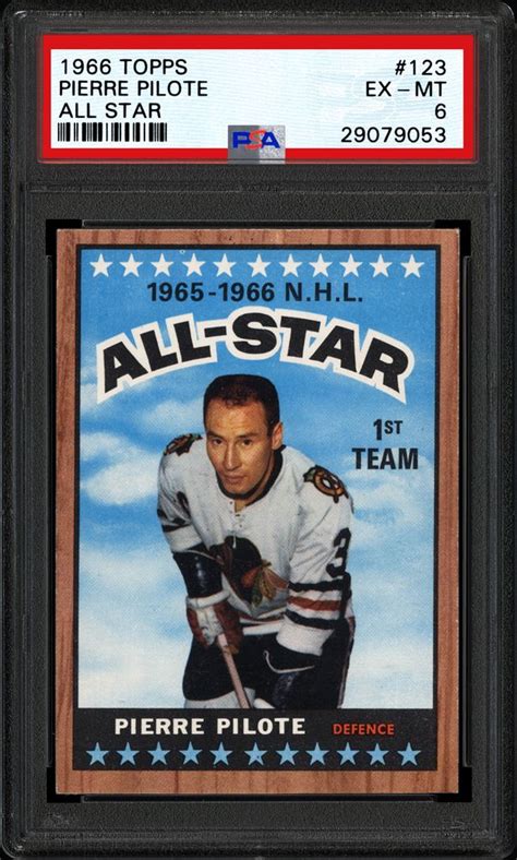 1966 Topps Pierre Pilote (All Star) | PSA CardFacts®