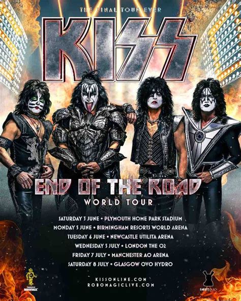 KISS announce FINAL UK tour for June and July 2023.