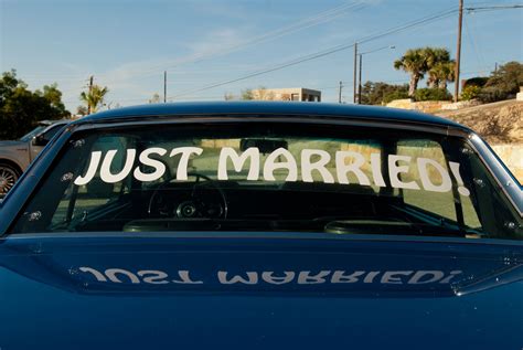 just married sign... | Just married, Car signs, Just married sign