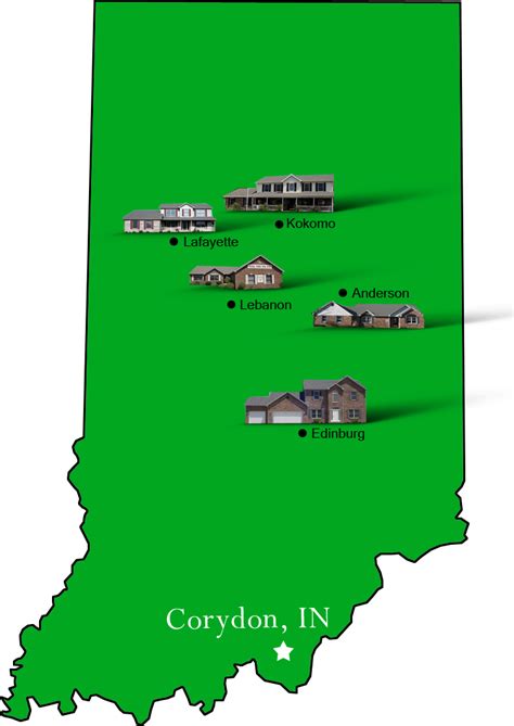 Corydon_map | Hallmark Homes - Indiana's Leading "On Your Lot" Custom ...