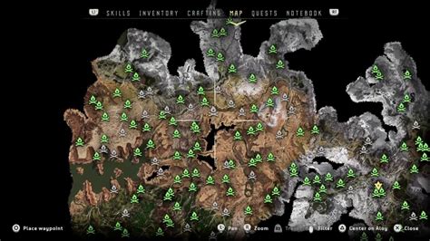 Horizon Zero Dawn Map Comparison