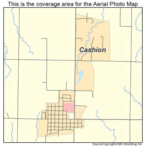 Aerial Photography Map of Cashion, OK Oklahoma