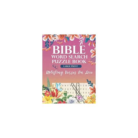 Buy Bible Word Search Puzzle Book (Large Print): Uplifting Verses On ...