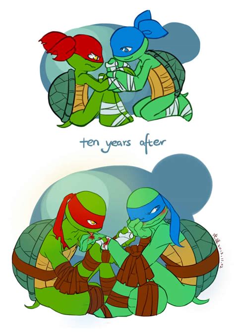 TMNT-raph and leo by huer13 on DeviantArt