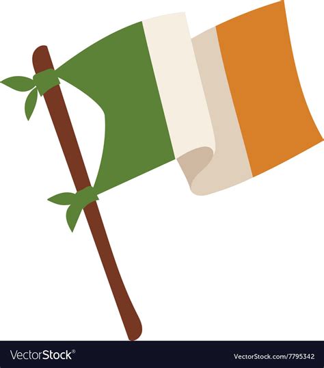 Irish flag Royalty Free Vector Image - VectorStock