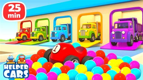 Helper Cars full episodes - Car cartoons for kids | Learn colors with ...