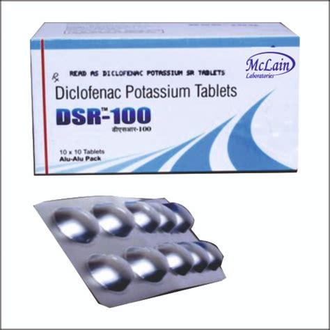 Diclofenac Potassium at Rs 120/box | Diclofenac Potassium 50 mg in ...