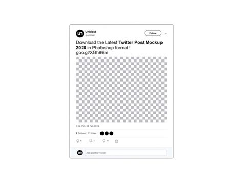 Free Twitter Post Mockup 2020 (PSD)