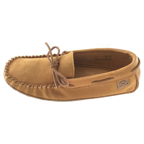 Men's Handmade Genuine Leather & Suede Soft Sole Moccasin Slippers – Moccasins Canada