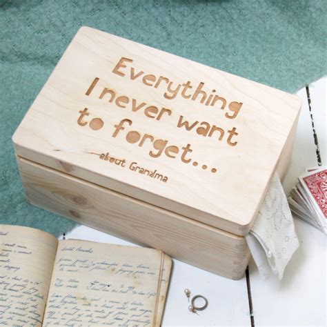 Personalised Wooden Keepsake Memory Box | hardtofind.