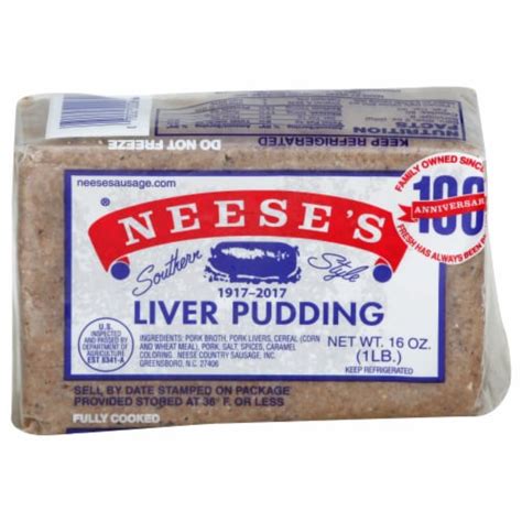 Neese's Pork Liver Pudding Dinner Sausge, 16 oz - Kroger