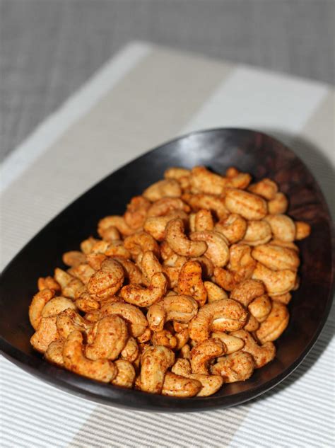 Spicy Roasted Cashews Recipe (Oven Roasted) | Snazzy Cuisine