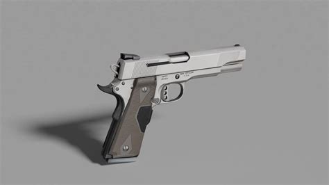 3D gun with animation | CGTrader