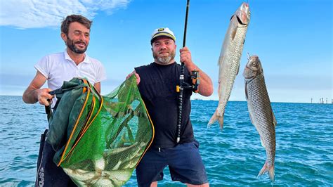 Fishing In The Caspian Sea By Boat! Fried The Fish I Caught Deep-fried ...