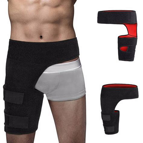 Hip Brace, Sciatica Pain Relief Brace, Groin Wrap with Thigh Hamstring Compression Sleeve, Hip ...