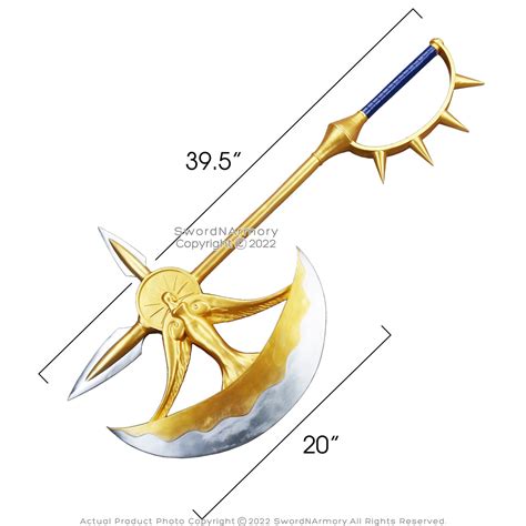 40" Rhitta Escanor Lion Pride Sin Axe Fiber Glass Anime Manga Cosplay Costume