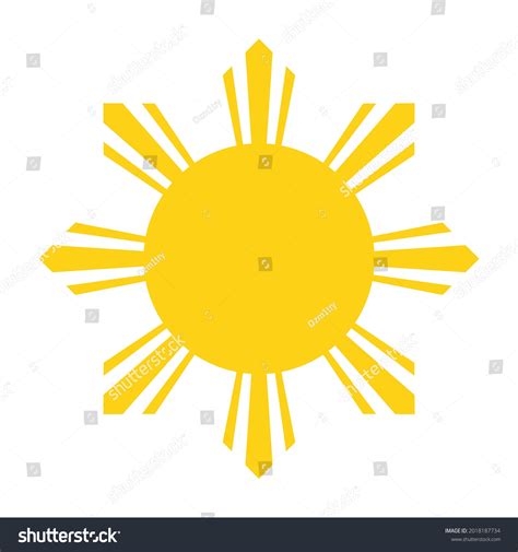 Philippine Sun Icon Clipart Image Isolated Stock Vector (Royalty Free ...