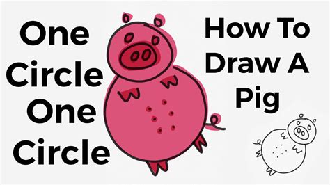 One Circle Pig Song #6 (how to draw a pig) - YouTube