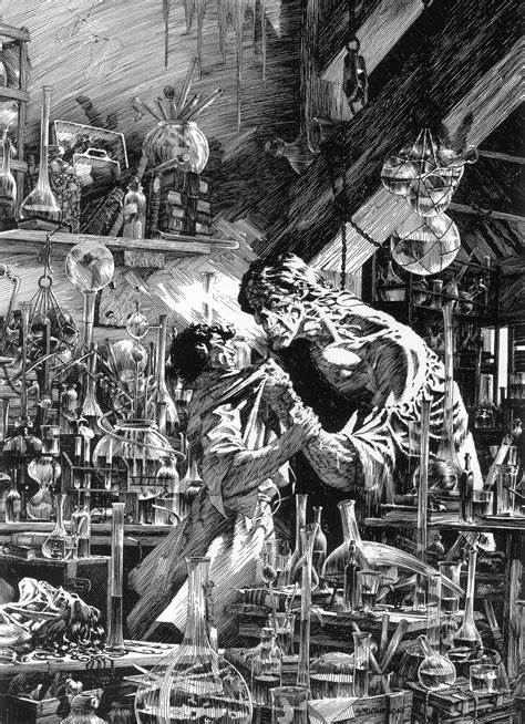 A page from Bernie Wrightson's Frankenstein | Illustration art, Fantasy ...