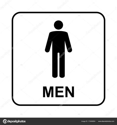 Toilet sign. WC men Stock Vector Image by ©bumerSS #174068854