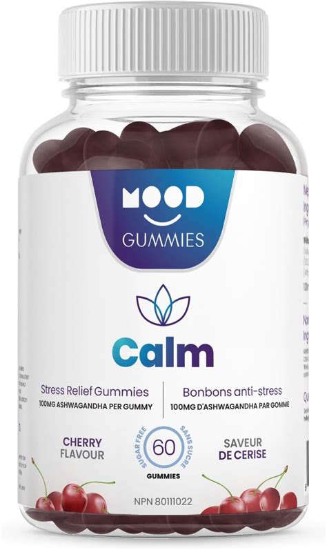 Mood Gummies Calm - 3000mg Sugar Free Ashwagandha Gummies - Maximum Strength Stress Support ...