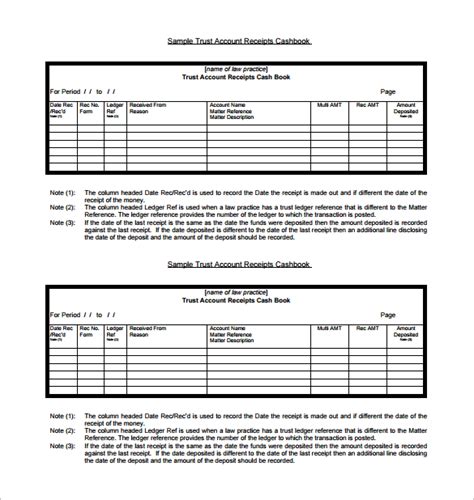 Receipt Book Template | 10+ Free Printable Word, Excel & PDF Formats