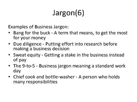 13 A 2 Slang jargon and other nonstandard